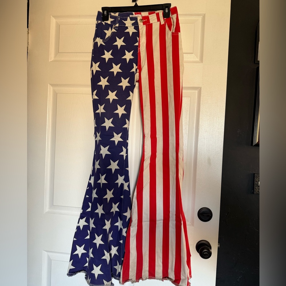 Ranch Dressn Patriotic Bell Bottoms